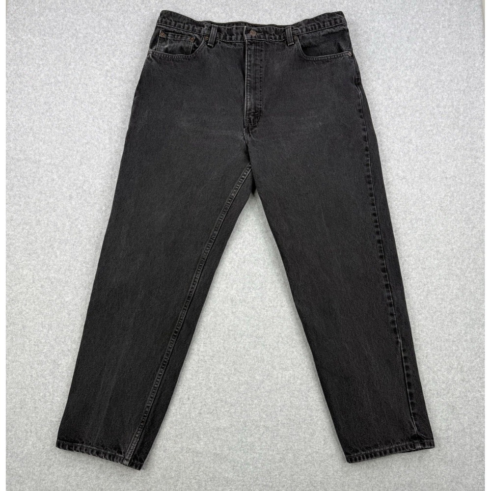 Vintage Levis Jeans Mens 40x30 (Fits 38x29) Black 550 Faded Relaxed Tapered USA‎